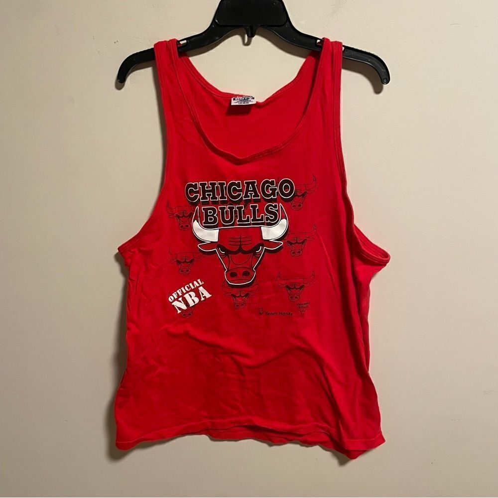 Vintage VTG Chicago Bulls 90s Hanes BeefyT Men’s Tank- Size Large
